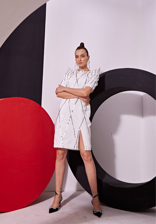 ALPHA Metallic Dress