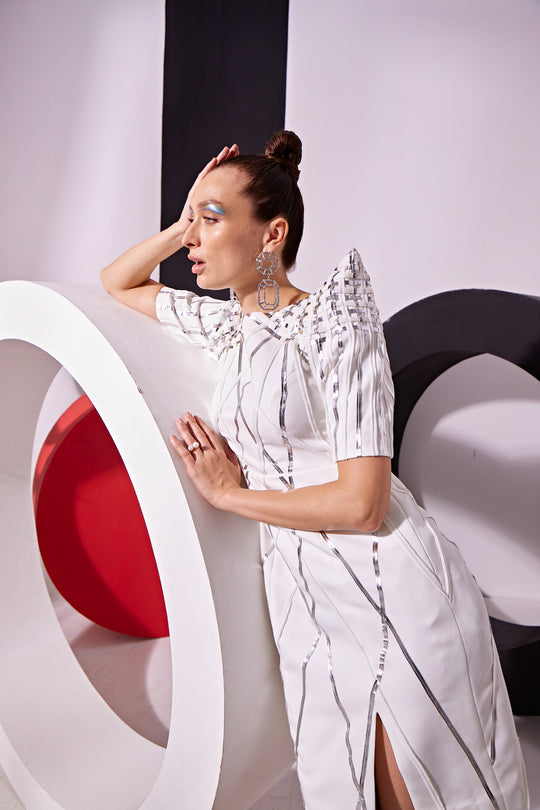 ALPHA Metallic Dress