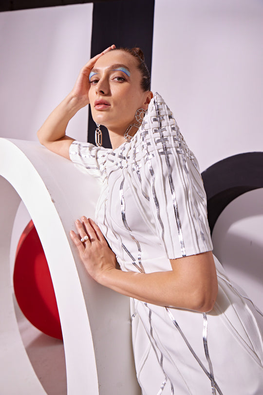 ALPHA Metallic Dress