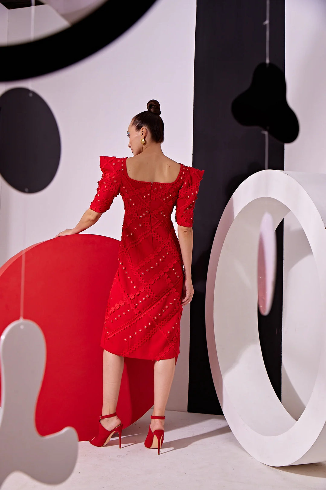 OLA appliqué dress