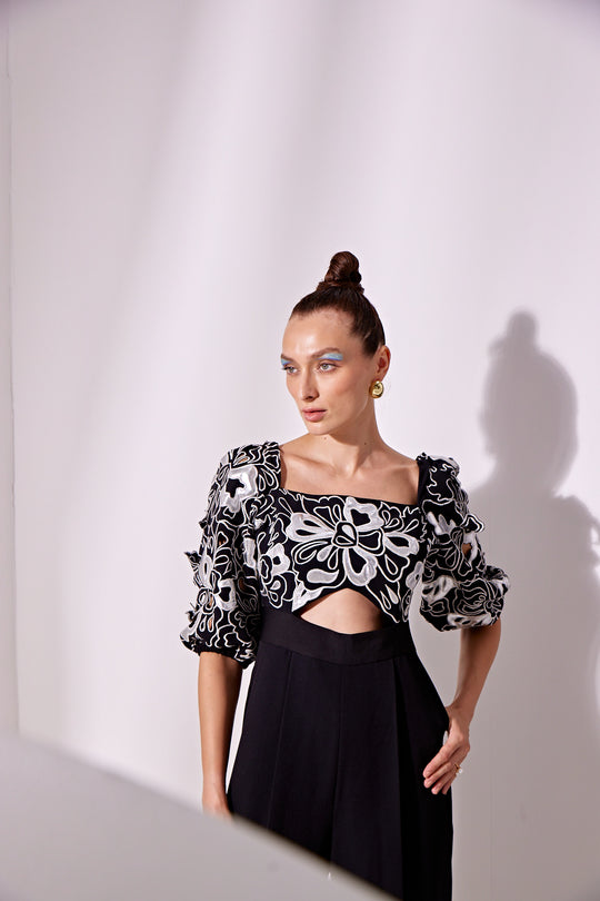 HIRA Embroidered Jumpsuit