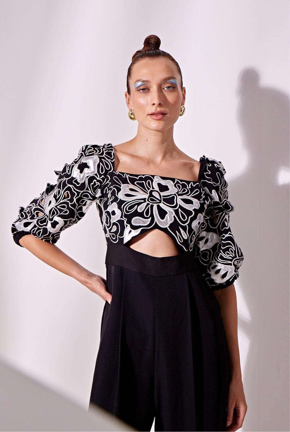 HIRA Embroidered Jumpsuit