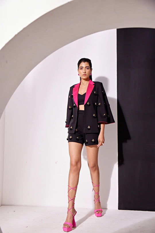 RAINA embellished Short Suit