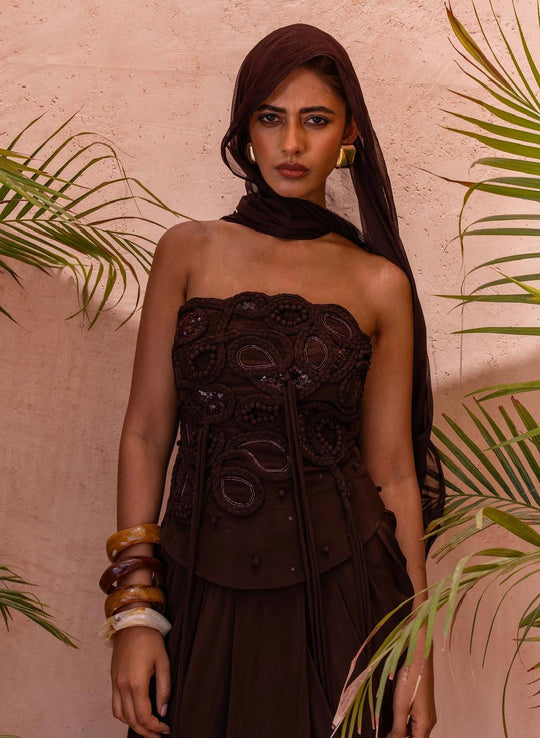 EVA DRAPED DRESS