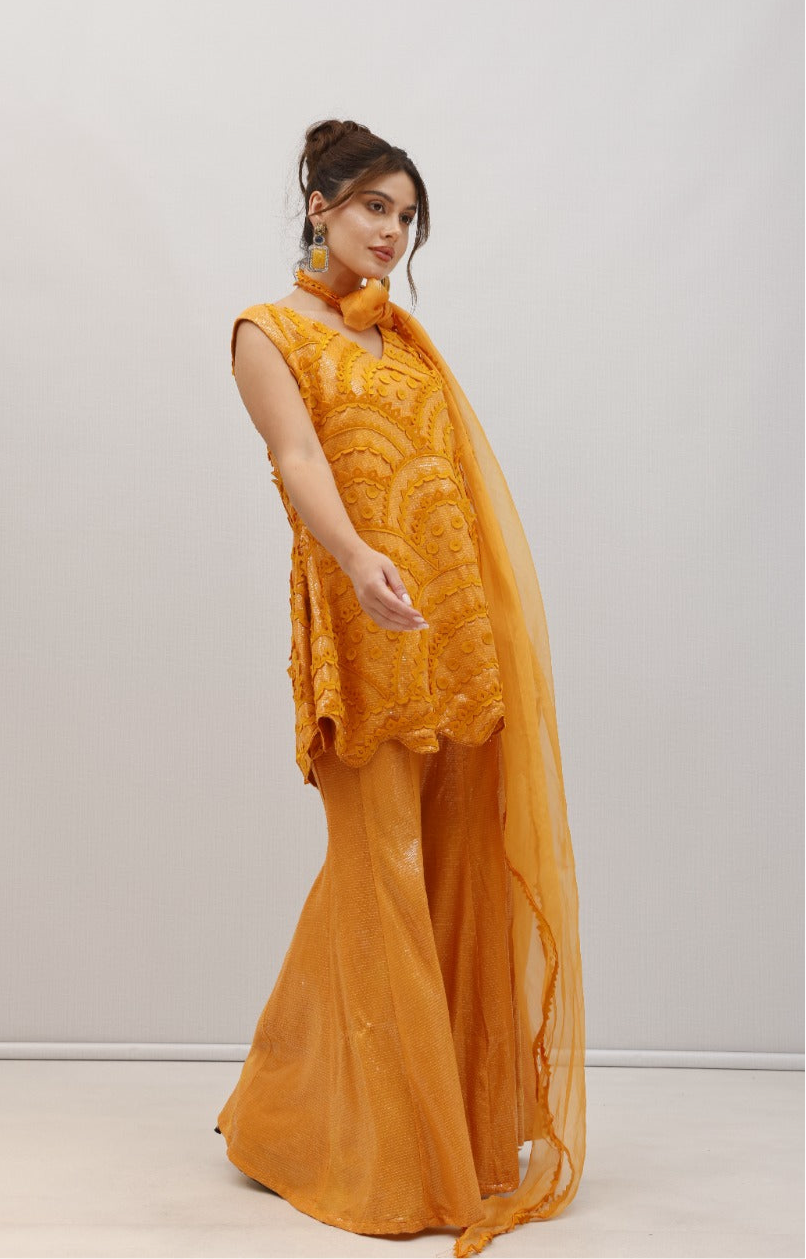 FIZA sequinned tunic & sharara