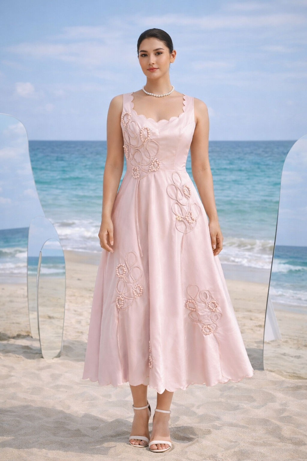 VELORA silk dress
