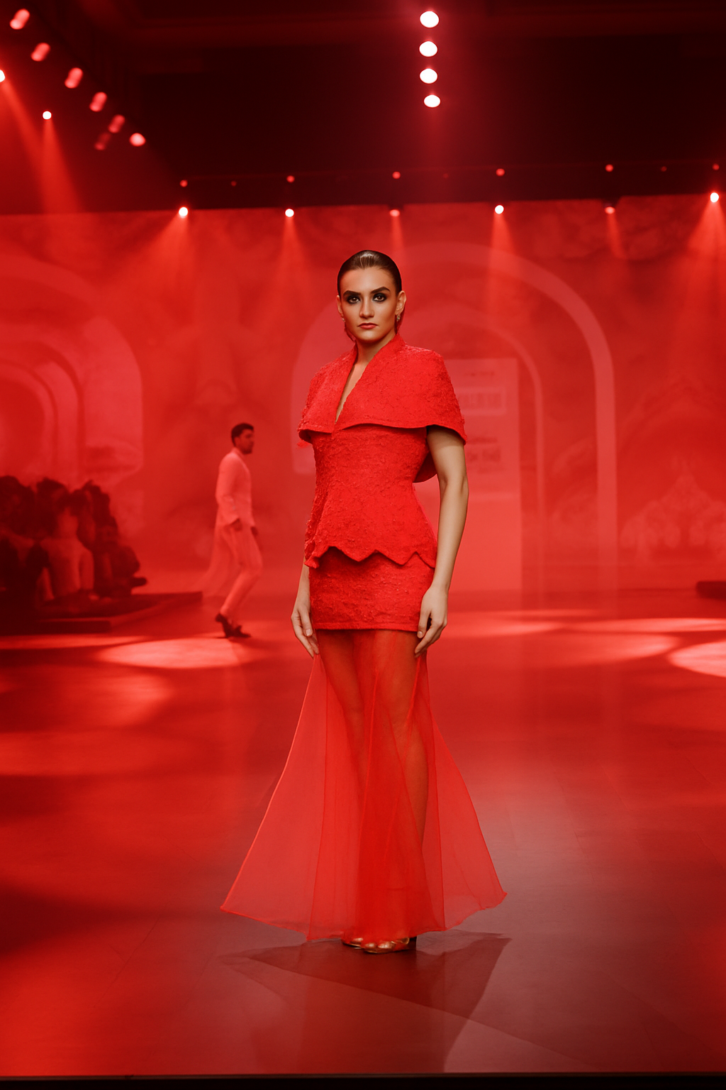 NYMIA Peplum Top And Skirt