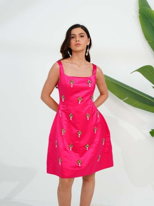 CRYSTAL Structured doll dress