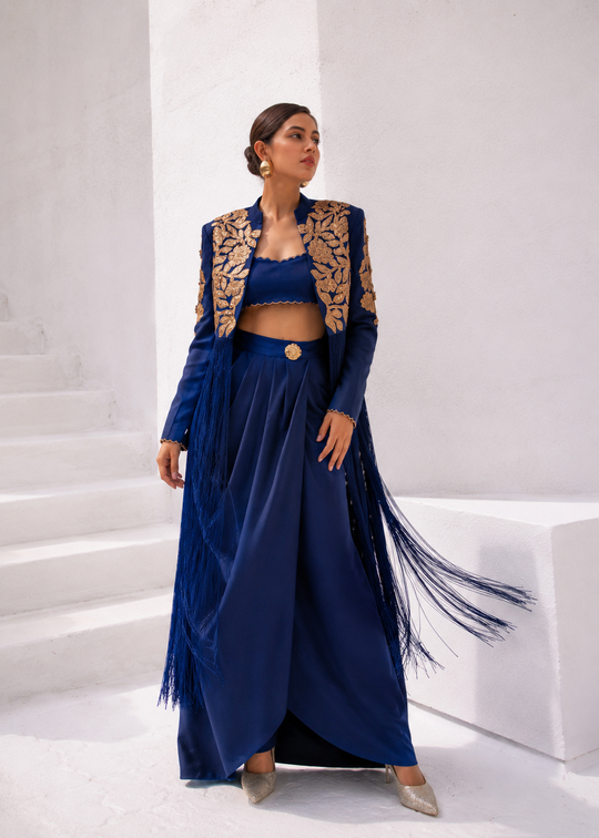 LAZIA gold fringe set