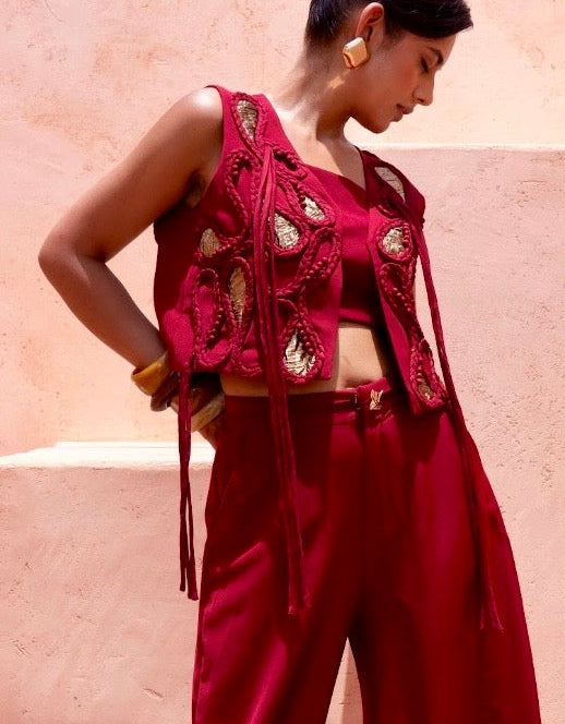RIYALI VEST & BARREL PANTS SET