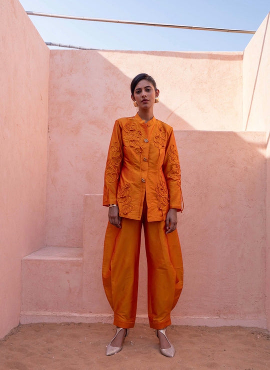 LILA silk bandhgala