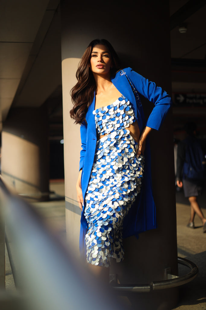 DISCO Circle Applique Side Cut Out Dress – Vidhi Wadhwani