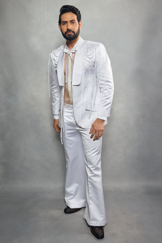 DAMIAN Rope  Textured Blazer Set