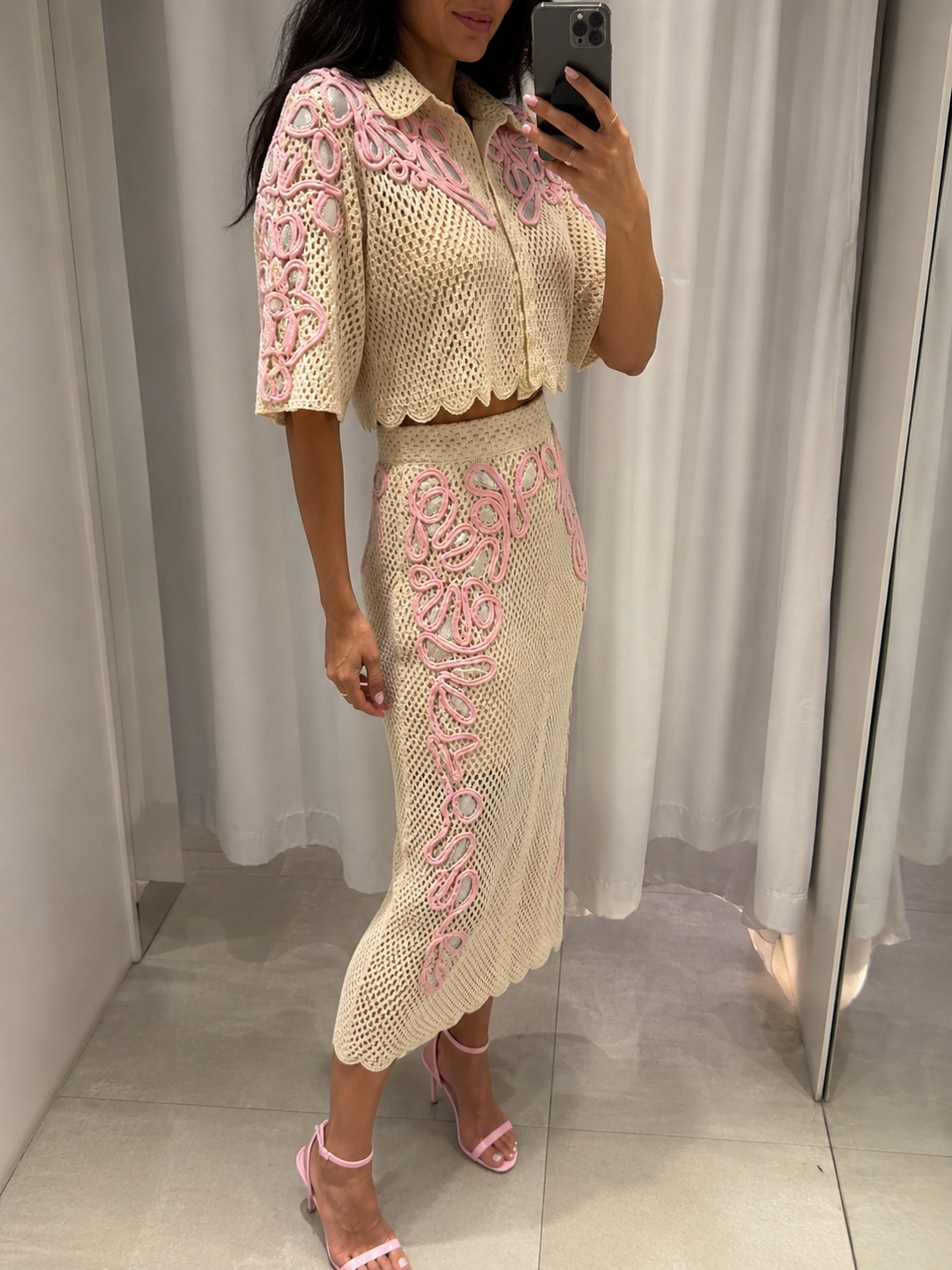 NOVA mesh skirt and top