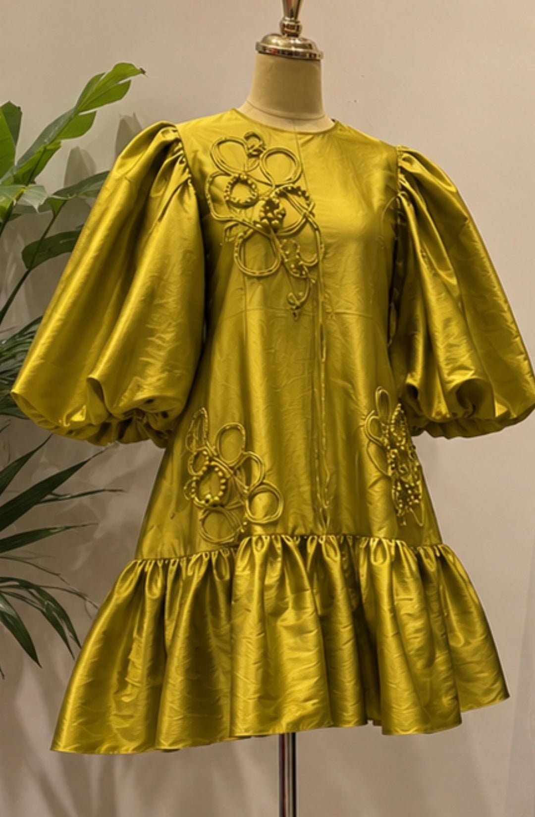 SHIA silk Trapeze Dress
