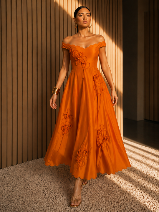 REMI OFFSHOULDER DRESS