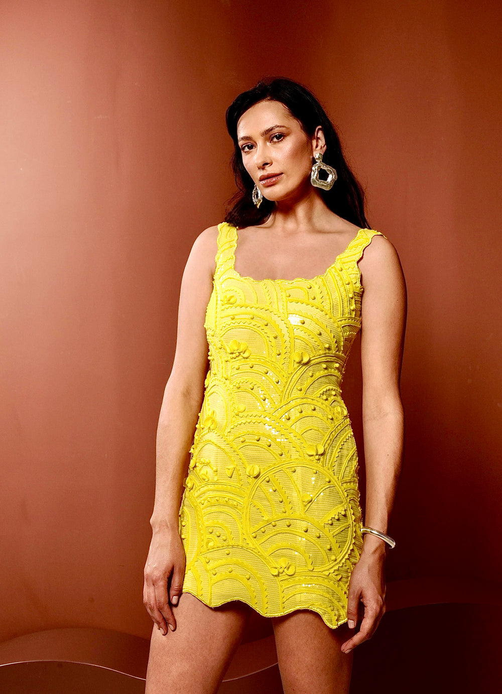 SANDY Scalloped Dress