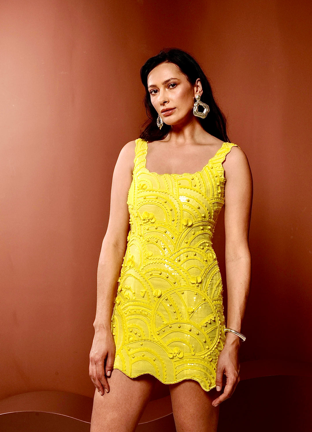 SANDY Scalloped Dress