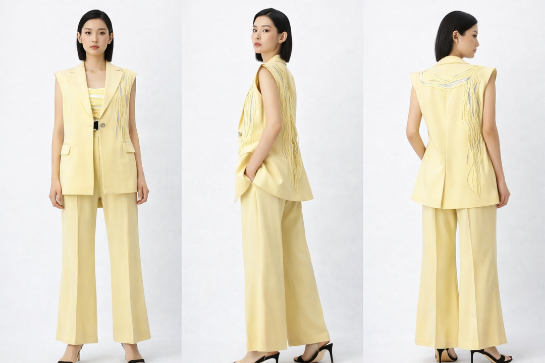 BUTTER metallic vest & pants