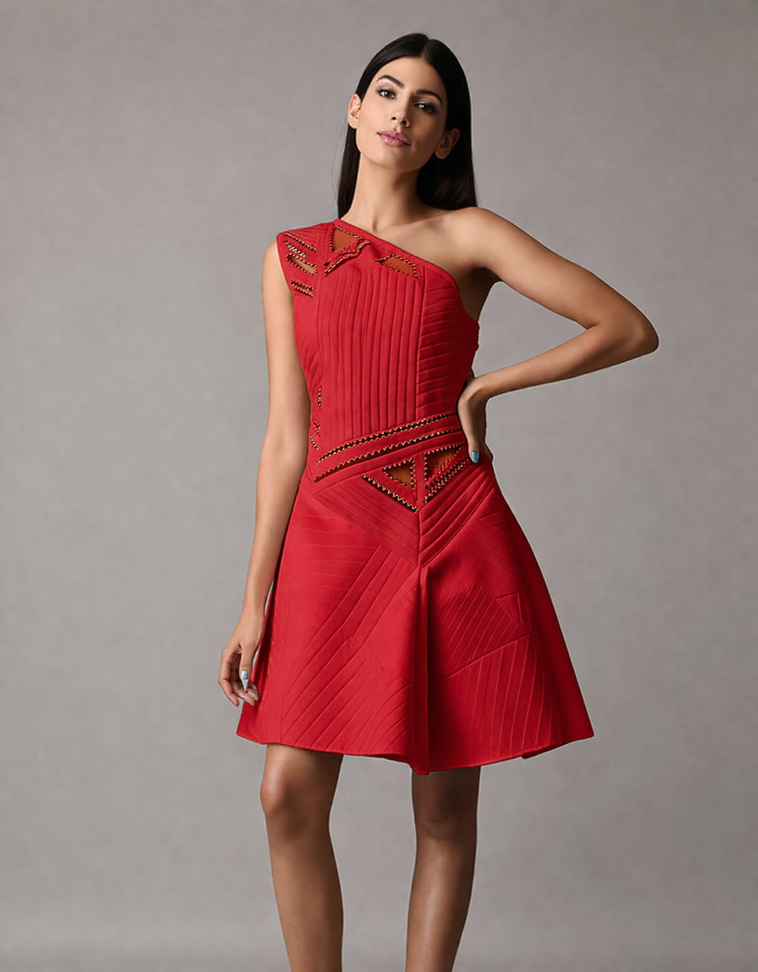 TRG Structured Dress W/Cutwork