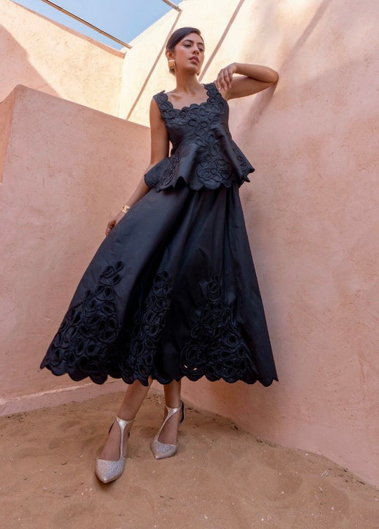 ESME PEPLUM DRESS