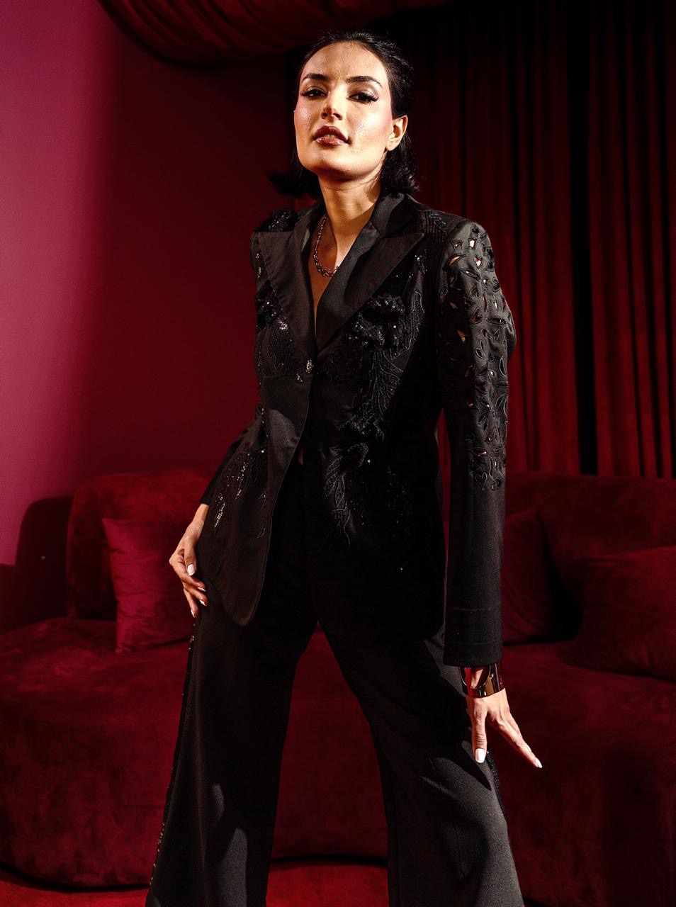 SIRI embellished pantsuit