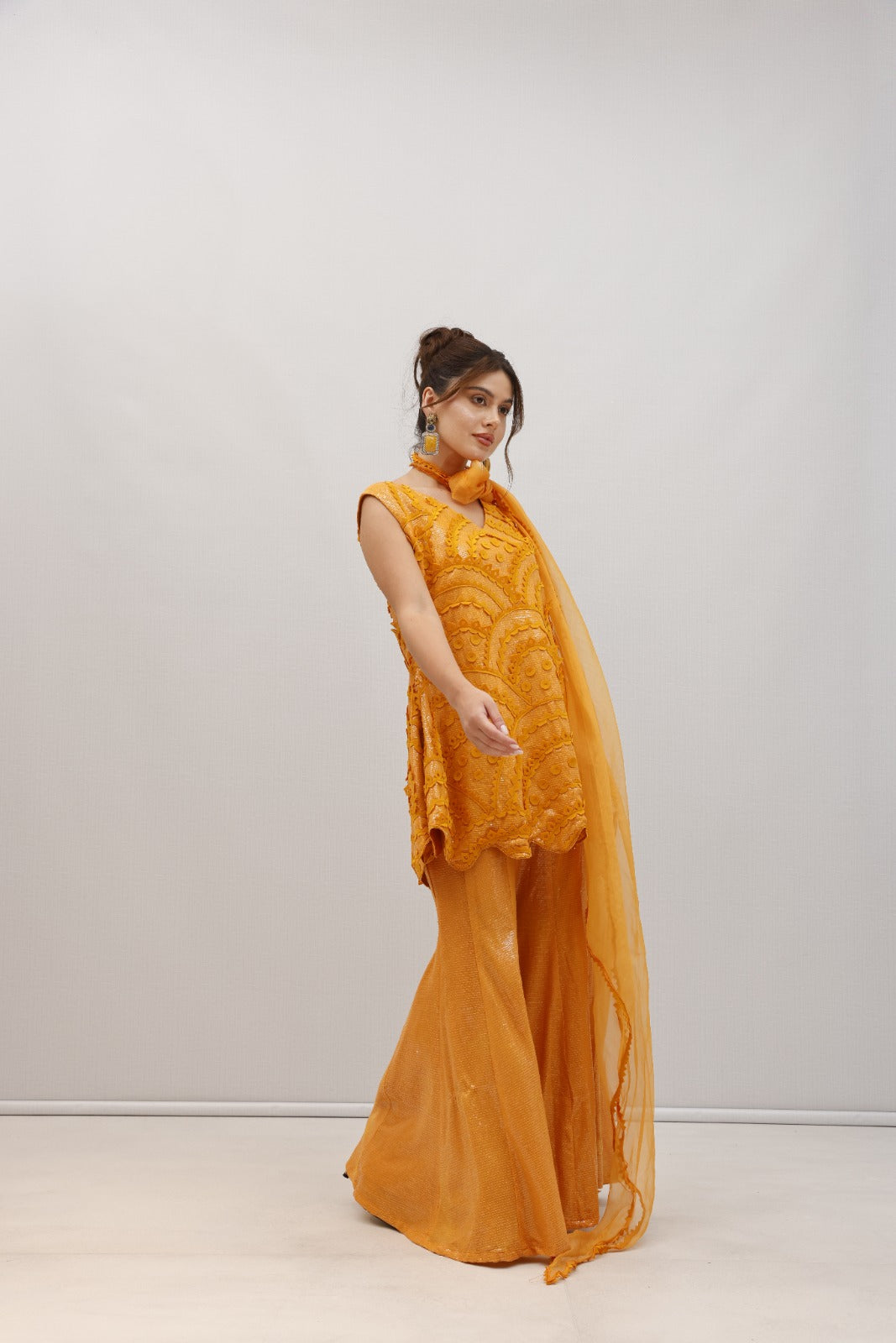 FIZA sequinned tunic & sharara