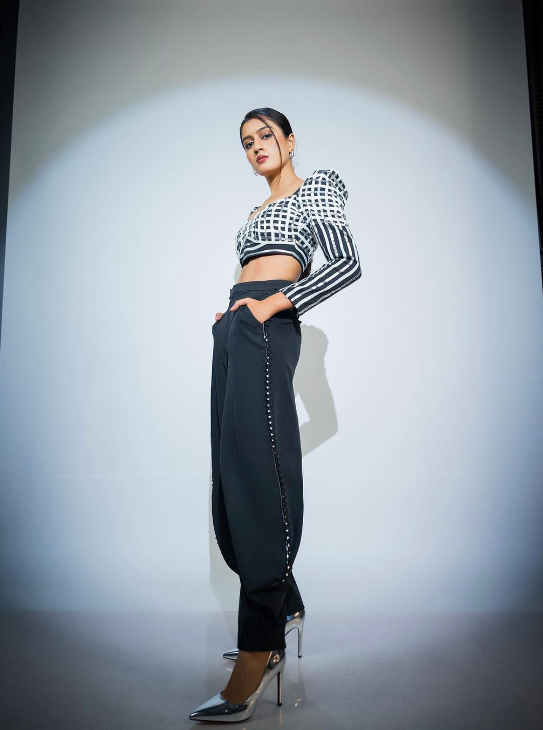 JOJO Metallic top and pants set
