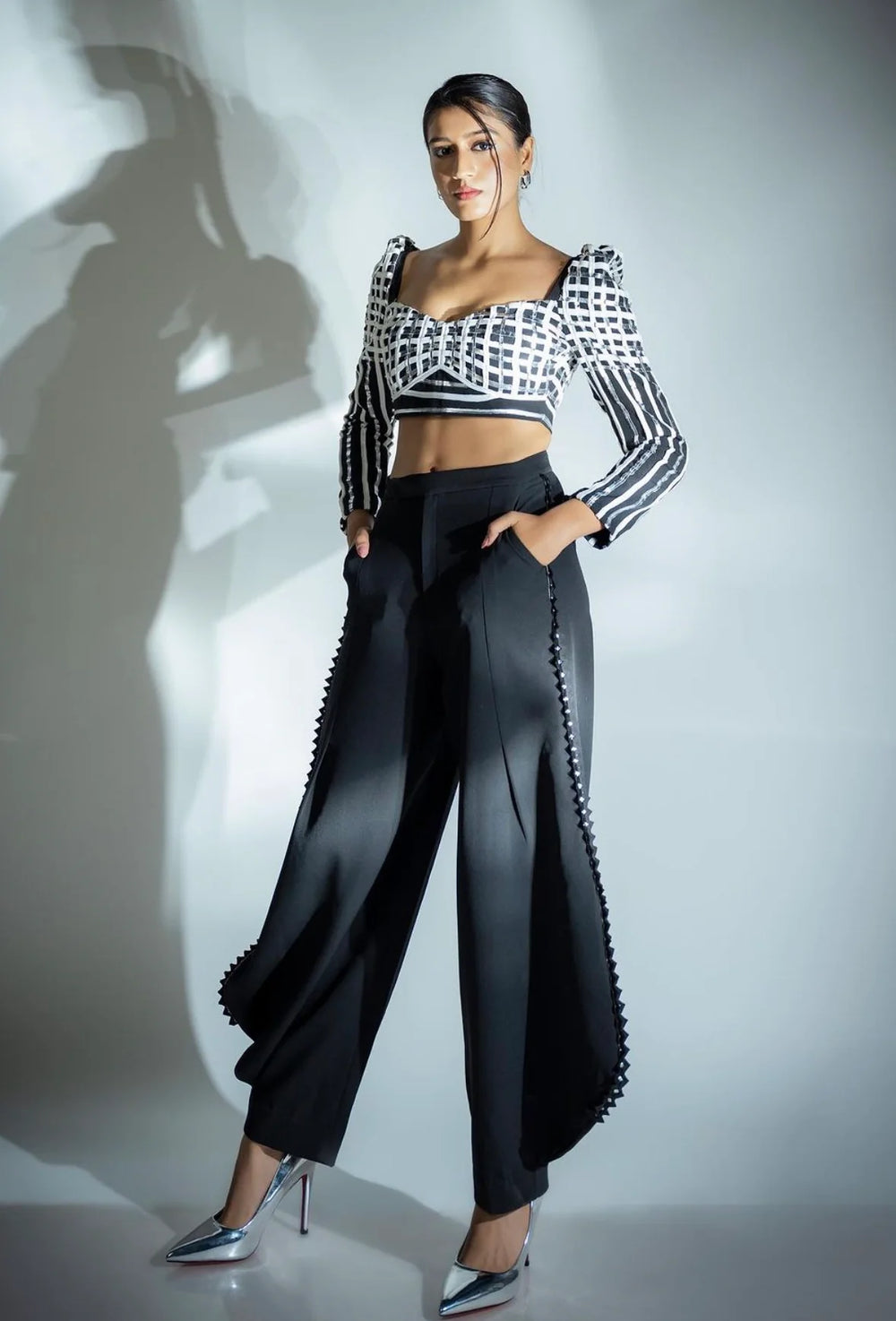 JOJO Metallic top and pants set