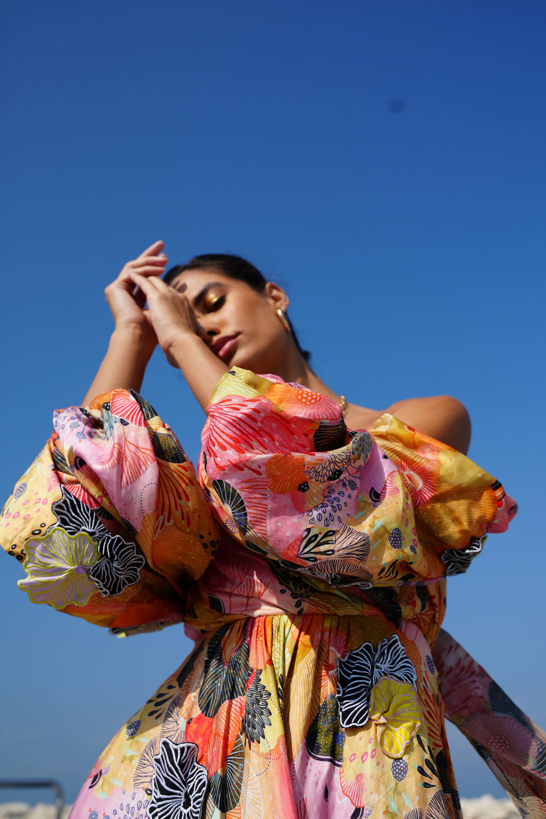 ARIEL Pleated Umbrella Dress
