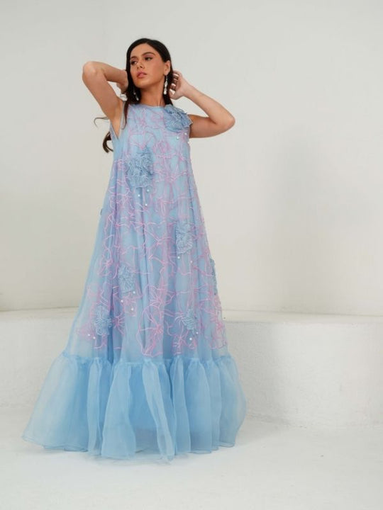 JOY Textured trapeze dress