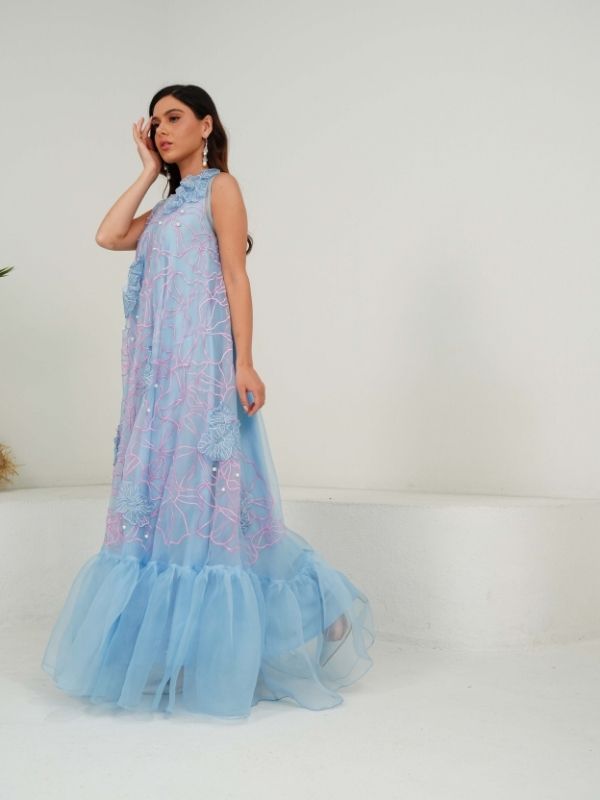 JOY Textured trapeze dress