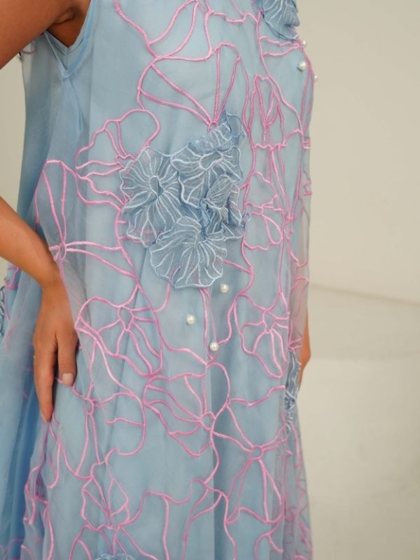 JOY Textured trapeze dress