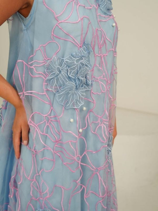 JOY Textured trapeze dress