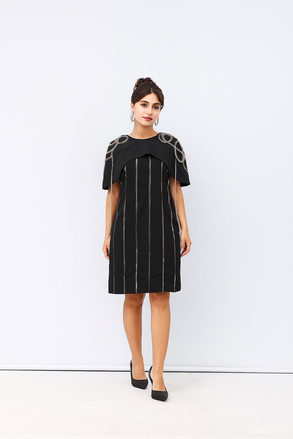 KATHY Cape Dress