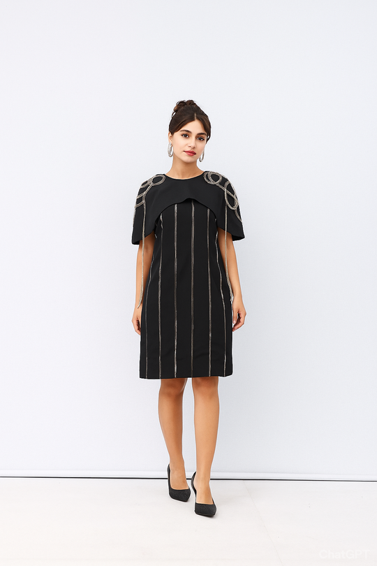 KATHY Cape Dress