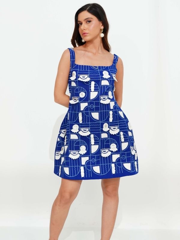 LAURA 3D Structured dress