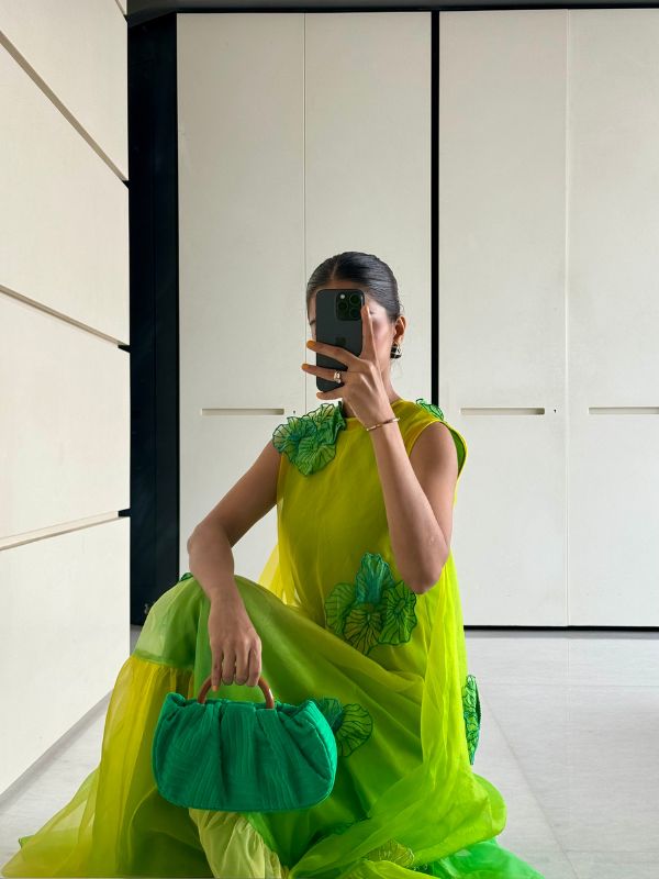 DIA Lime Green Dress Vidhi Wadhwani DIA Lime Green Dress Vidhi Wadhwani