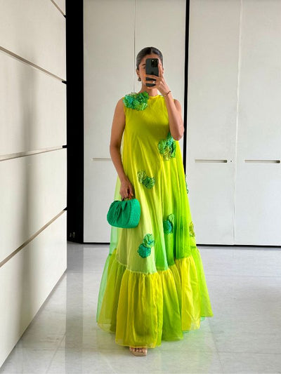 DIA Lime Green Dress