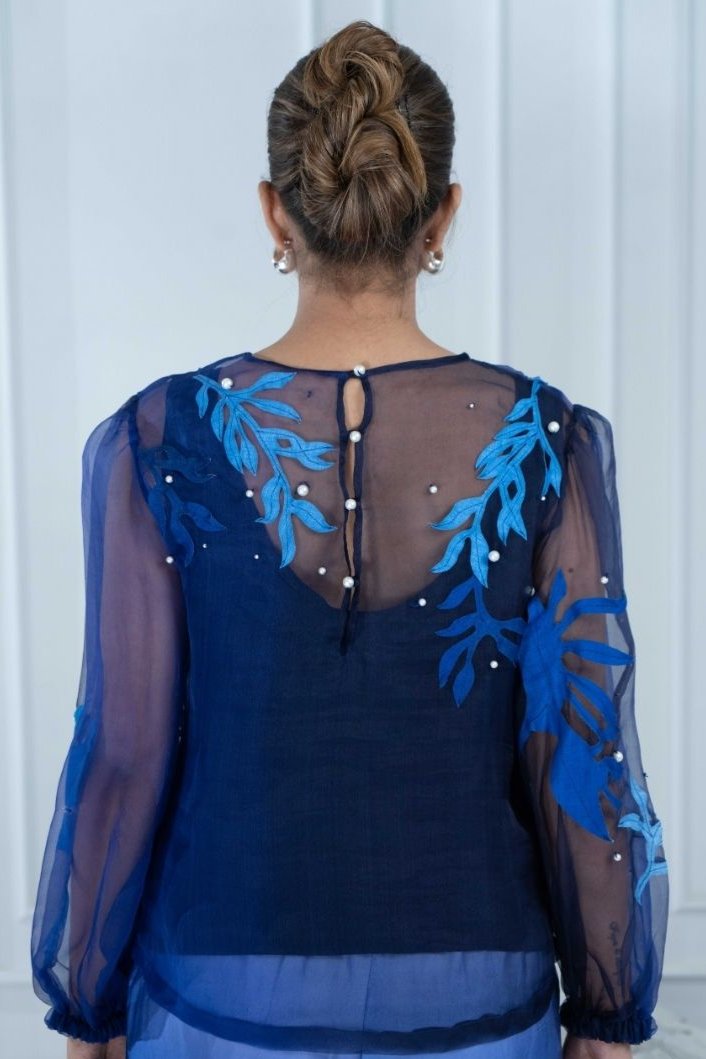 MIDNIGHT embroidered shirt