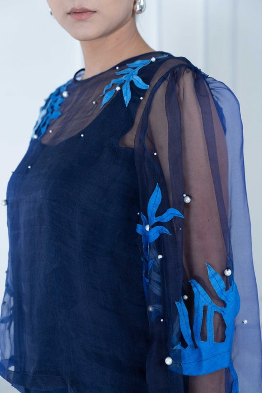 MIDNIGHT embroidered shirt