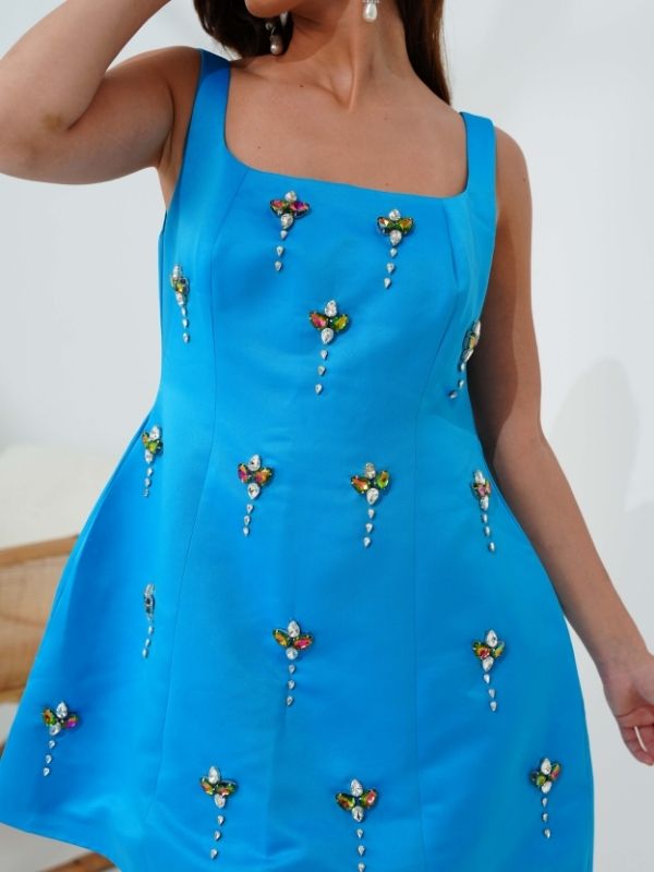 CRYSTAL Structured doll dress