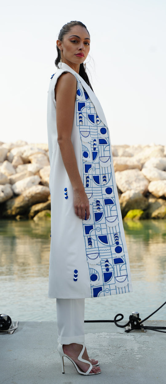 MYKONOS 3D Embroidered Jacket set
