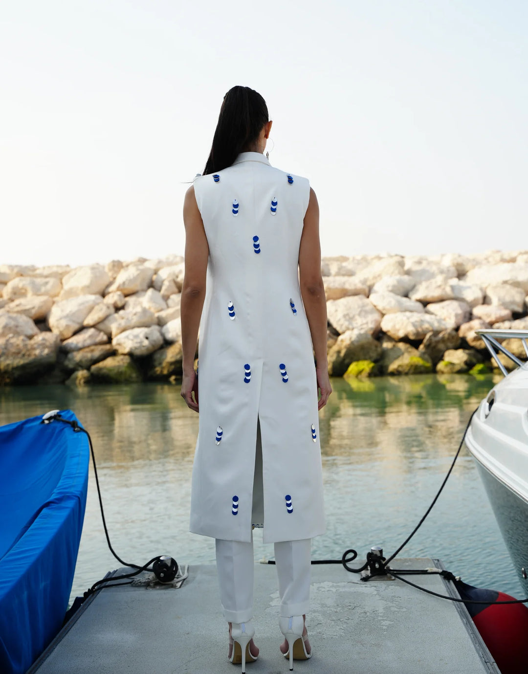 MYKONOS 3D Embroidered Jacket set