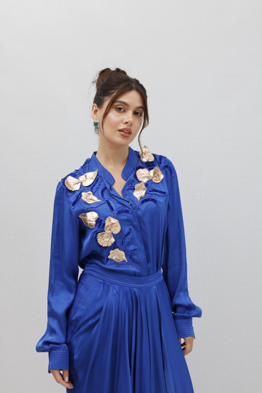 PALM Shirt And Skirt