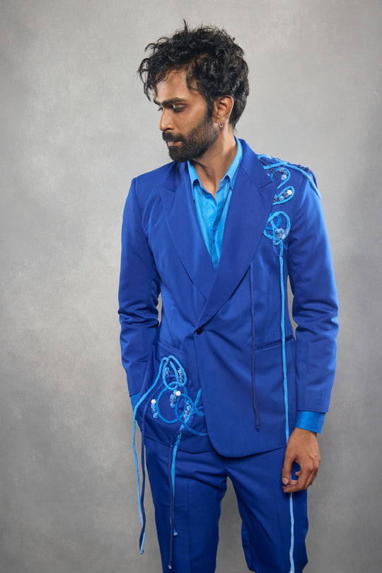 RAYAN Rope Textured Suit