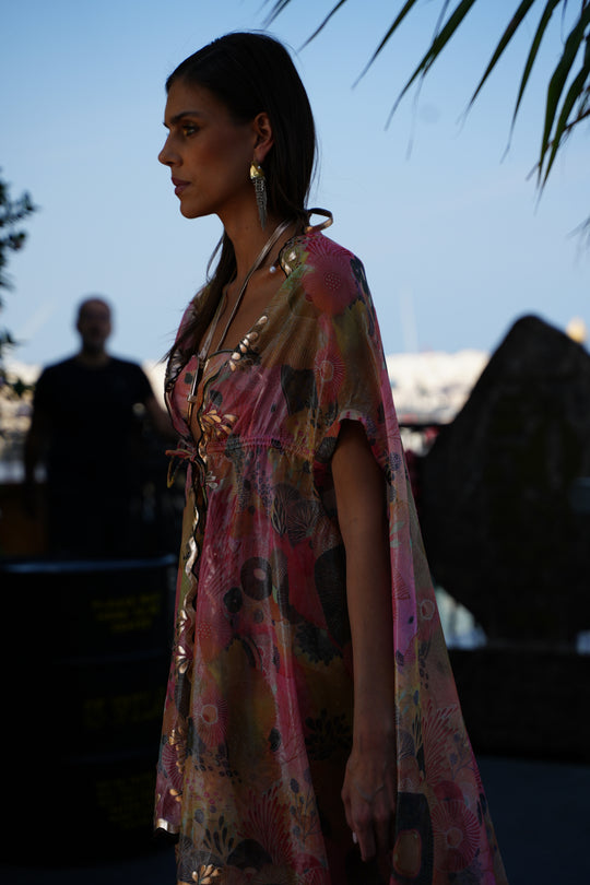 RISHA Cape With Draped Skirt And Bustier