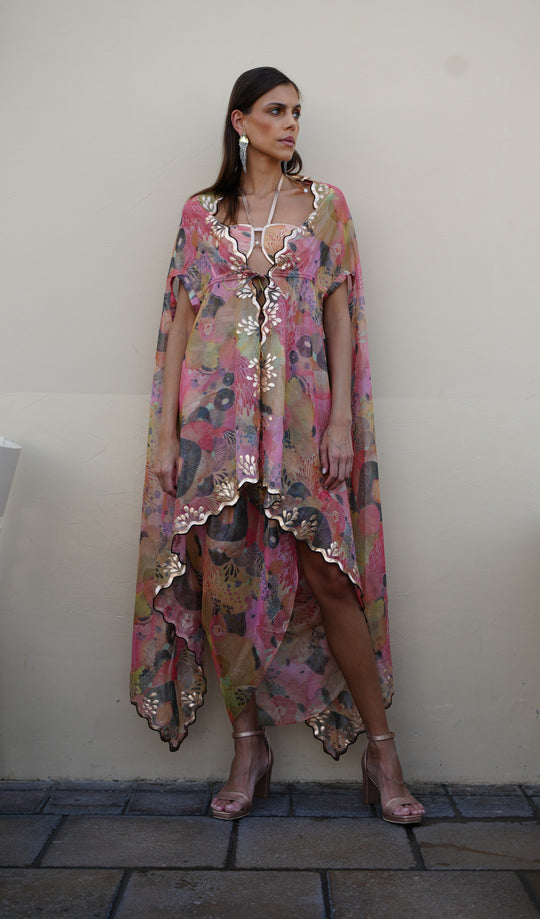 RISHA Cape With Draped Skirt And Bustier