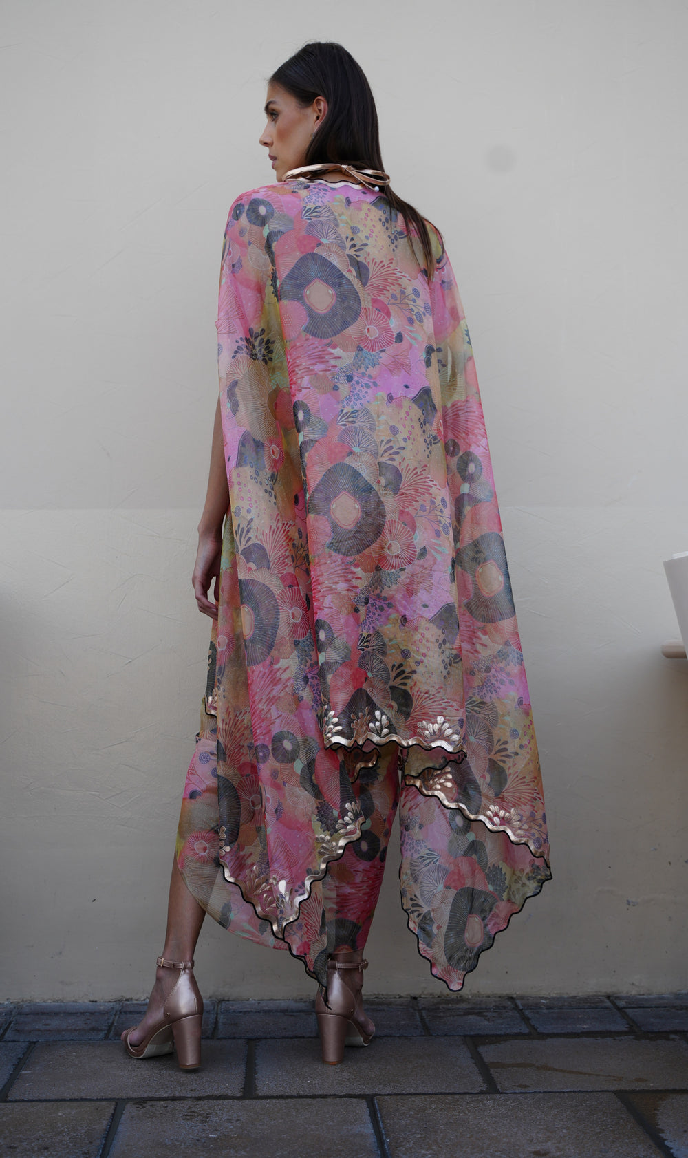 RISHA Cape With Draped Skirt And Bustier