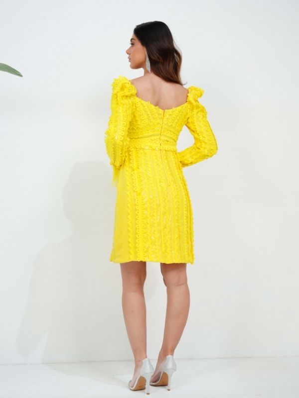 SIERRA sequinned cutwork dress